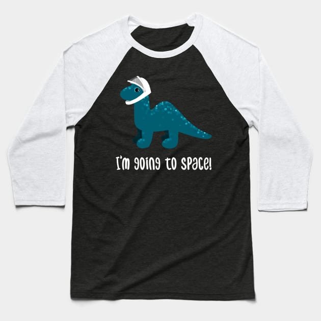 Space Dinosaur Baseball T-Shirt by IlanB